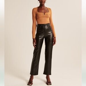 Abercrombie & fitch leather pants NWOT